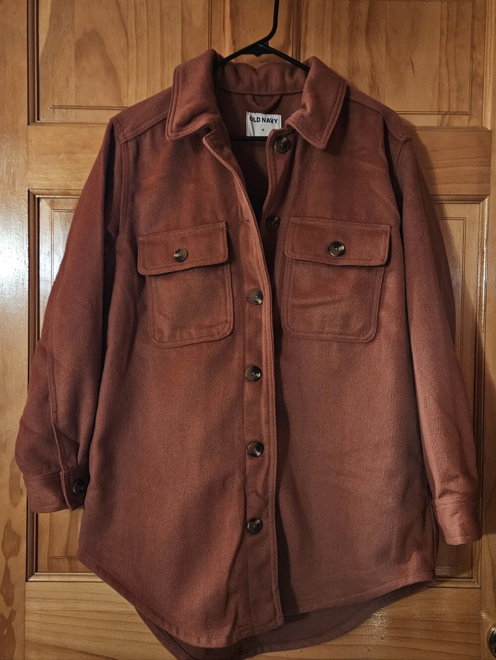 Old Navy Women's Rust-Red Button-Up Jacket